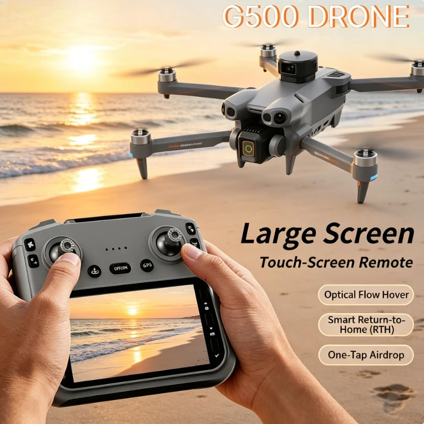 Drone With Camera - Orijinal G500 GPS Katlanabilir Drone Geniş