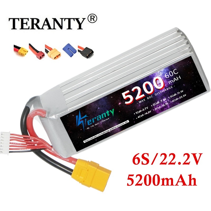 Lipo Battery 6S - TERANTY 6S 5200mAh Lipo pil 22.2V