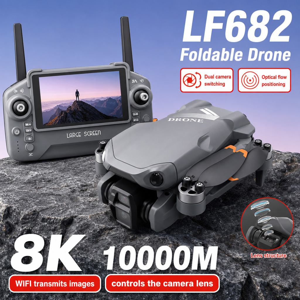 Dji Mini Drone - Hava Fotoğrafı LF682 Drone 8K HD
