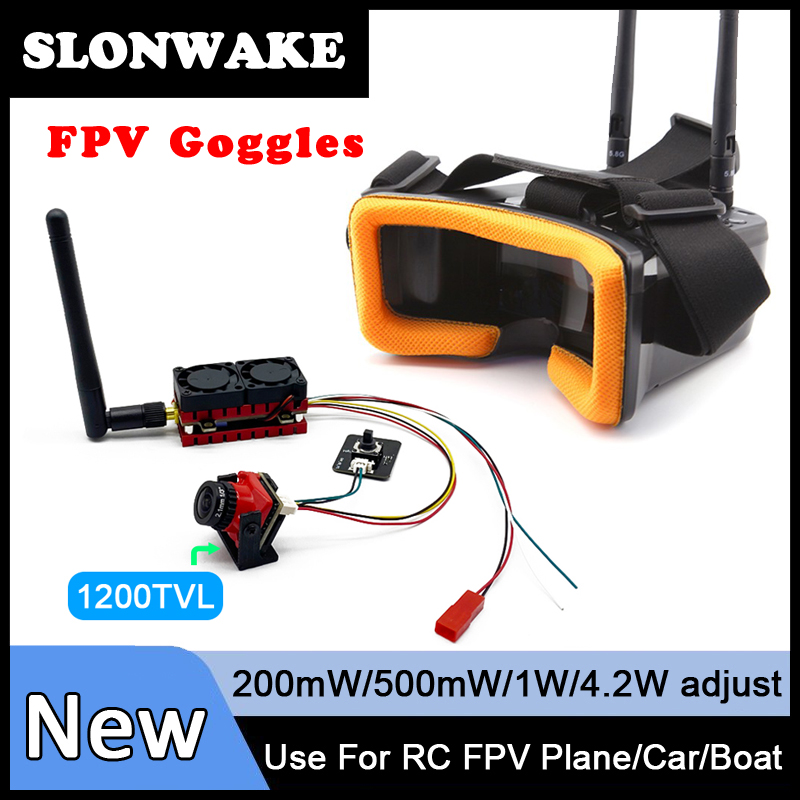 Fpv Goggles - SLONWAKE 5.8G 48CH 4.2W VTX Verici,