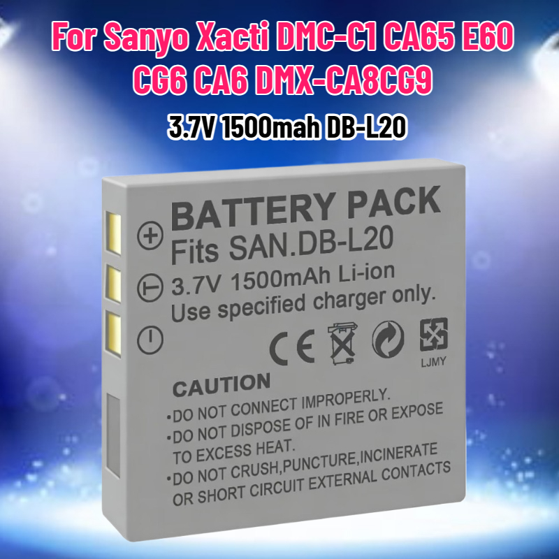 Drone With Camera - 3.7V 1500mah DB-L20 Pil Sanyo Xacti