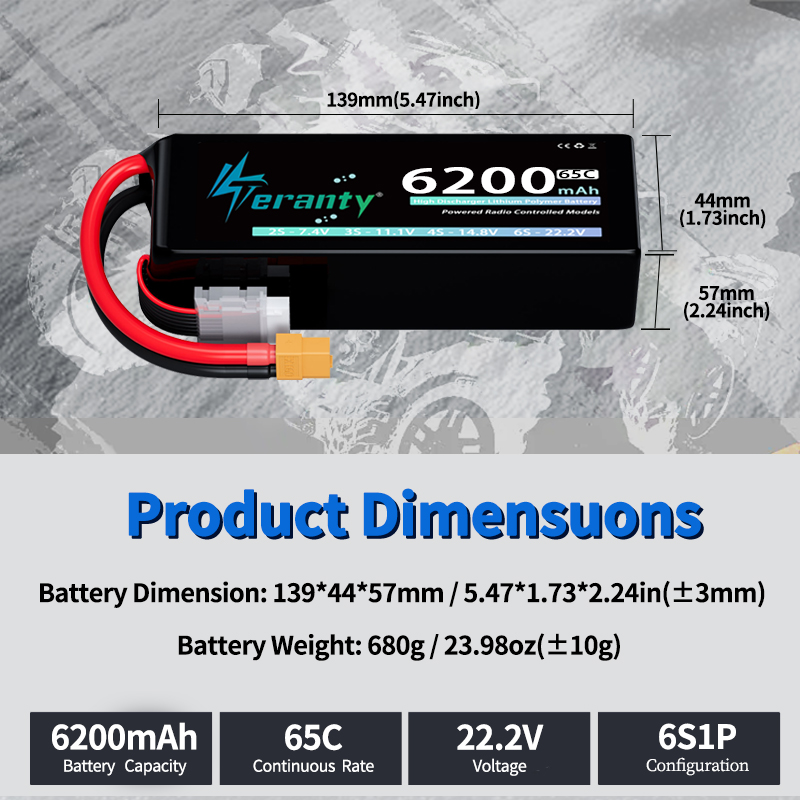 TERANTY 6S 6200mAh Lipo Pil 22 - Lipo Battery 6S incelemesi ve fiyatı