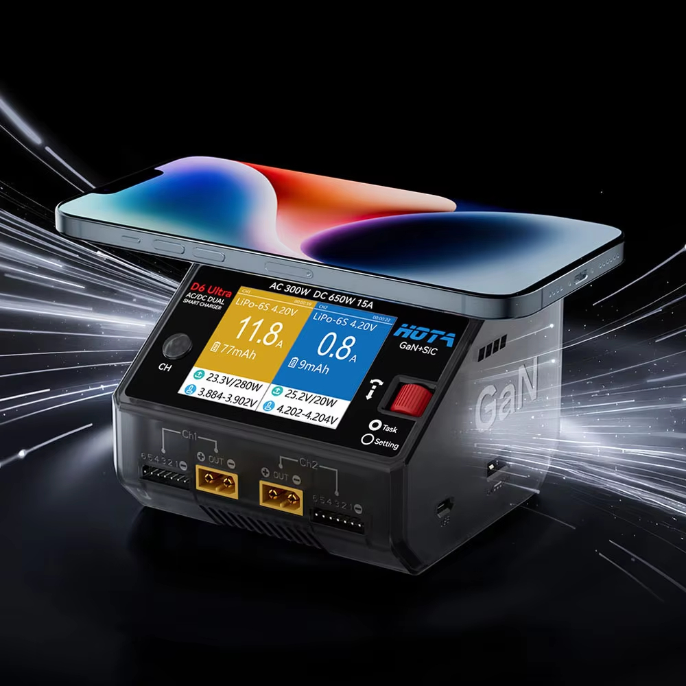 HOTA D6 Ultra GaN+SiC Çift Kan - Lipo Battery 6S incelemesi ve fiyatı