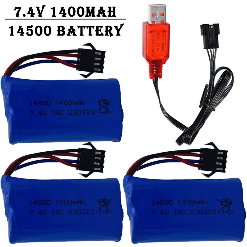 7.4V 1400mAh 14500 Lityum İyon - Balance Charger Rc incelemesi ve fiyatı
