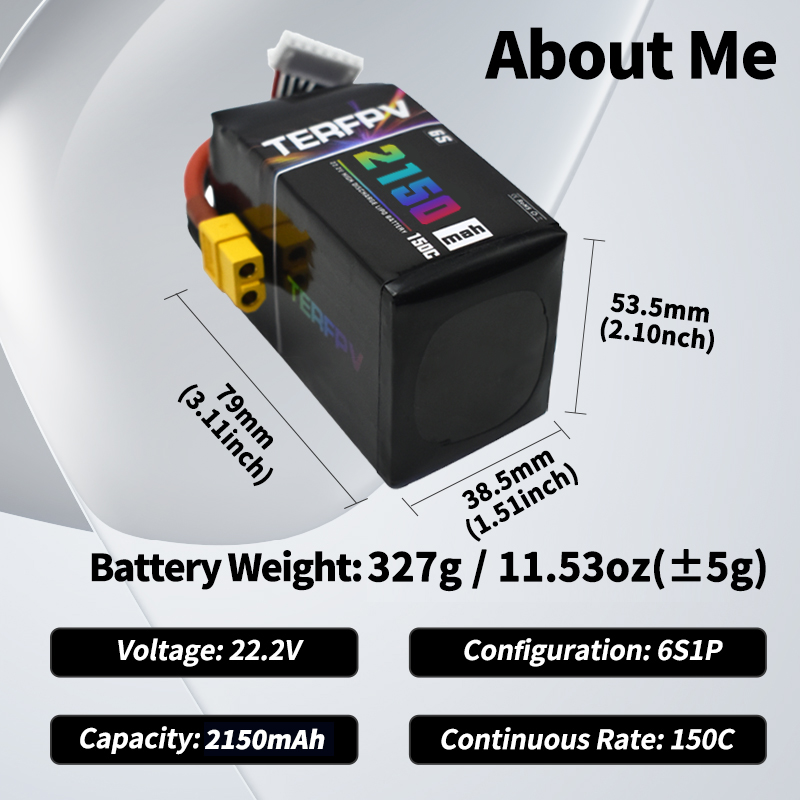 TERFPV Lipo Pil 6S 22.2V 1300/ - Lipo Battery 6S incelemesi ve fiyatı