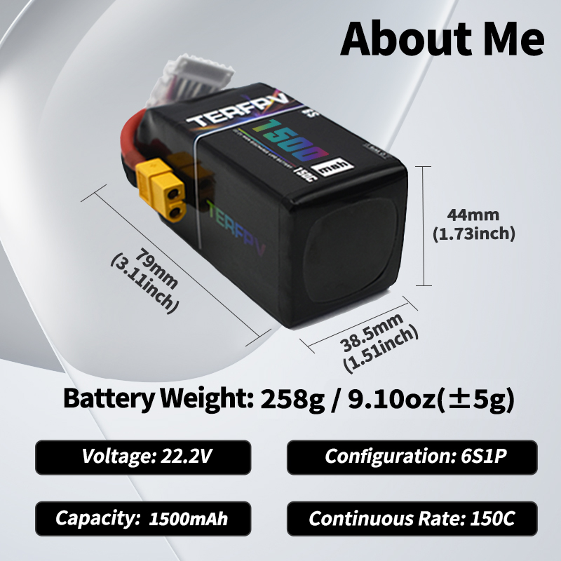 TERFPV Lipo Pil 6S 22.2V 1300/ - Lipo Battery 6S incelemesi ve fiyatı