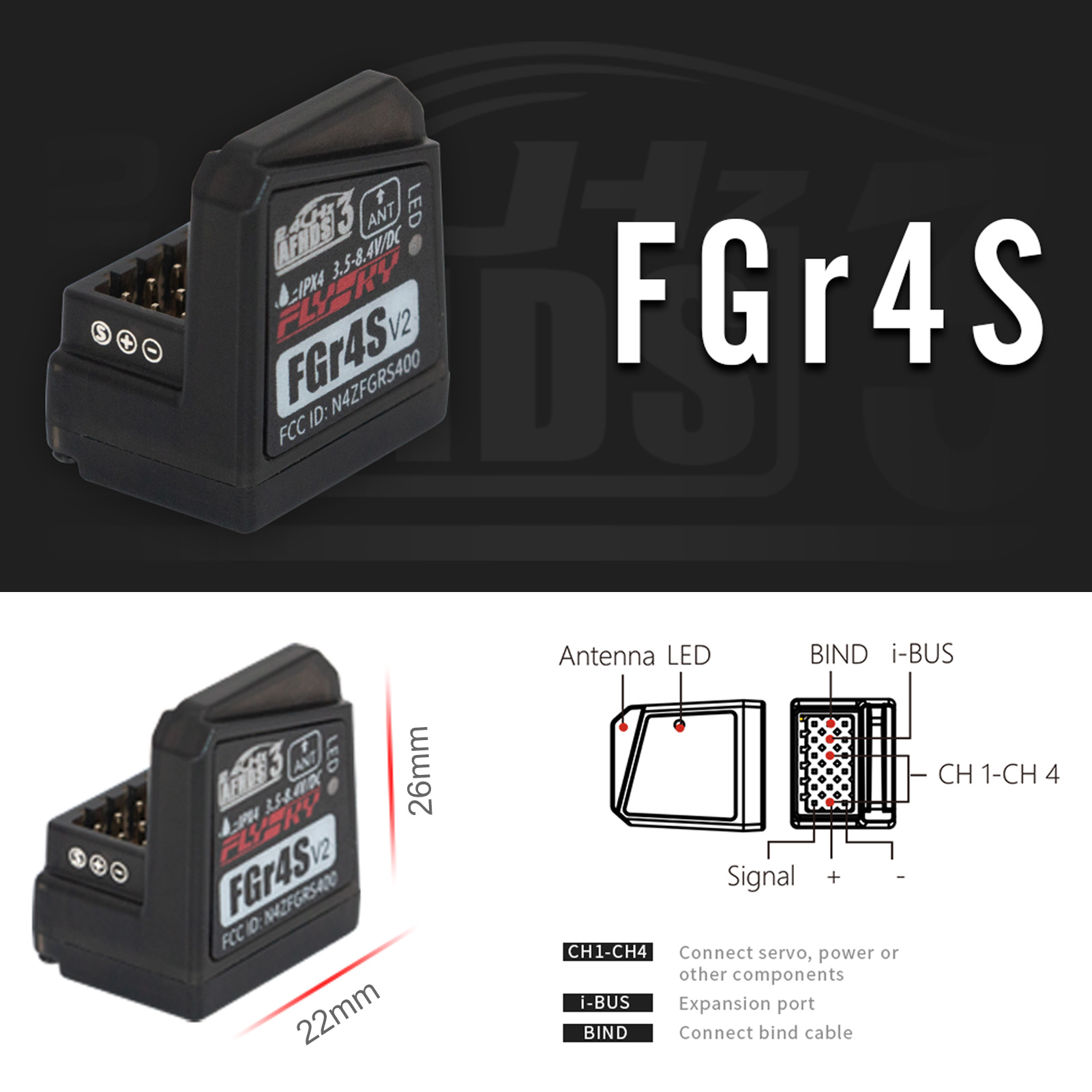 Flysky FGR4S V2 Alıcı AFHDS Te - Flysky Transmitter incelemesi ve fiyatı