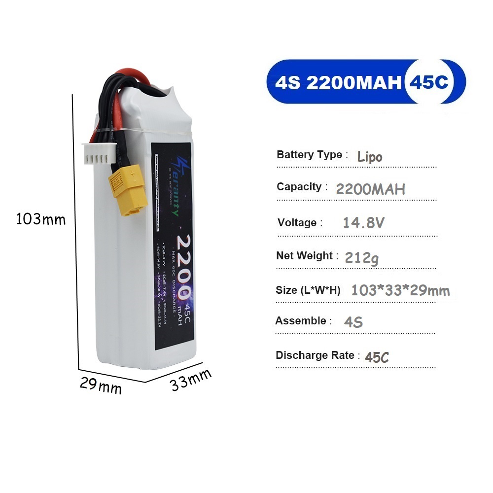 4S LiPo Pil 14.8V 1500mah 1800 - Lipo Battery 4S incelemesi ve fiyatı
