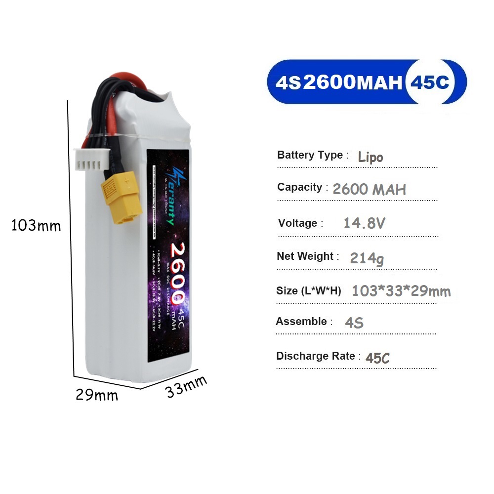 4S LiPo Pil 14.8V 1500mah 1800 - Lipo Battery 4S incelemesi ve fiyatı
