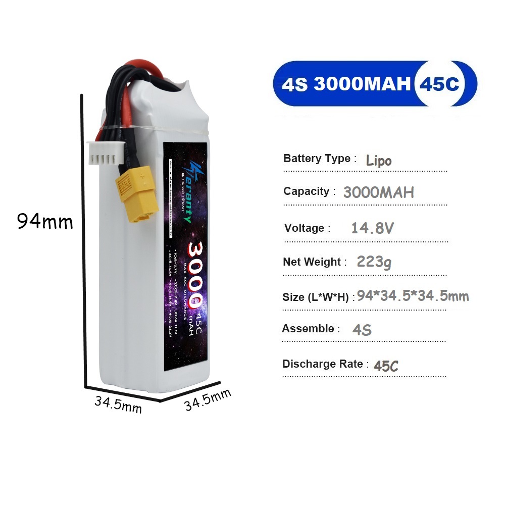 4S LiPo Pil 14.8V 1500mah 1800 - Lipo Battery 4S incelemesi ve fiyatı