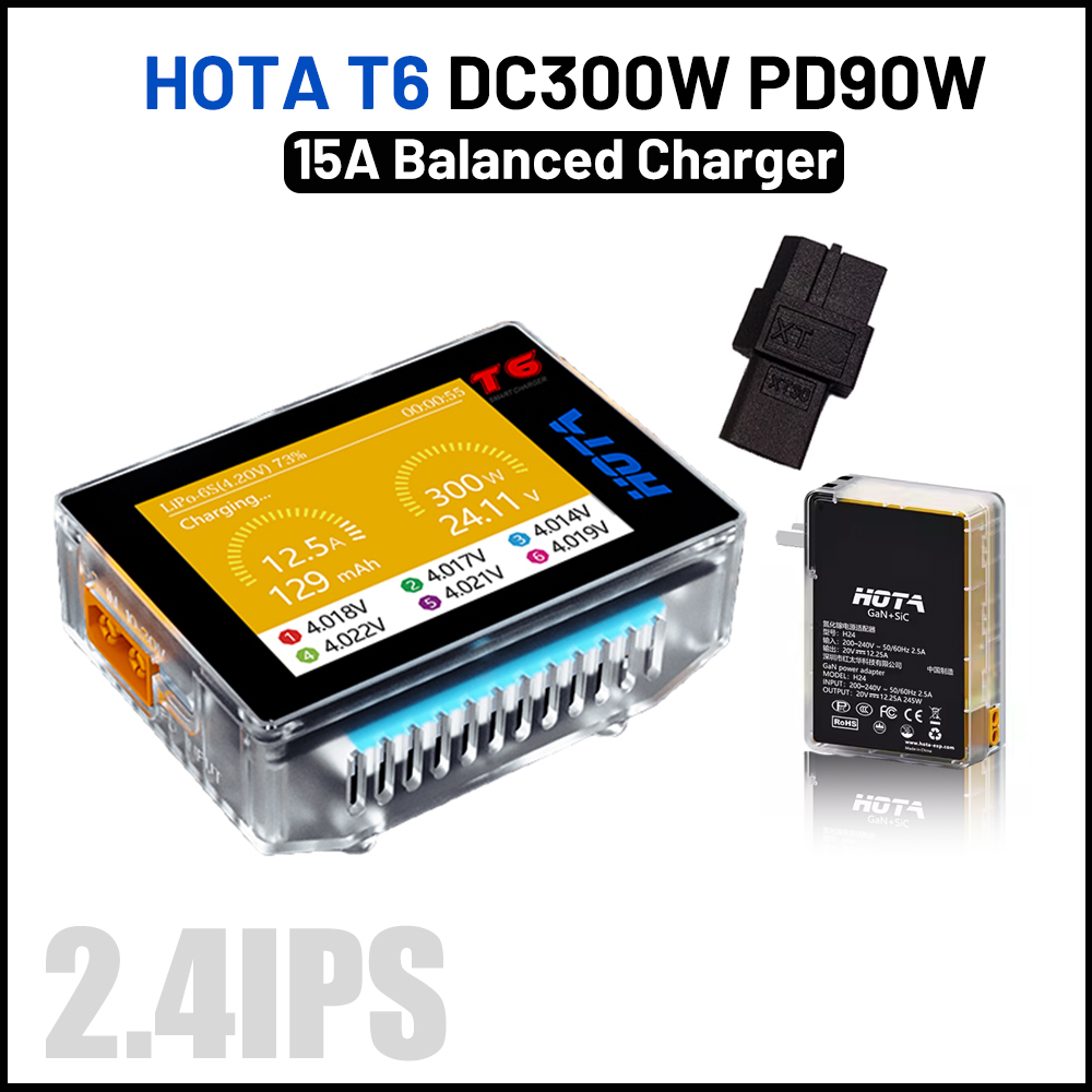 HOTA T6 300W akıllı şarj 15A 1 - Lipo Battery 6S incelemesi ve fiyatı