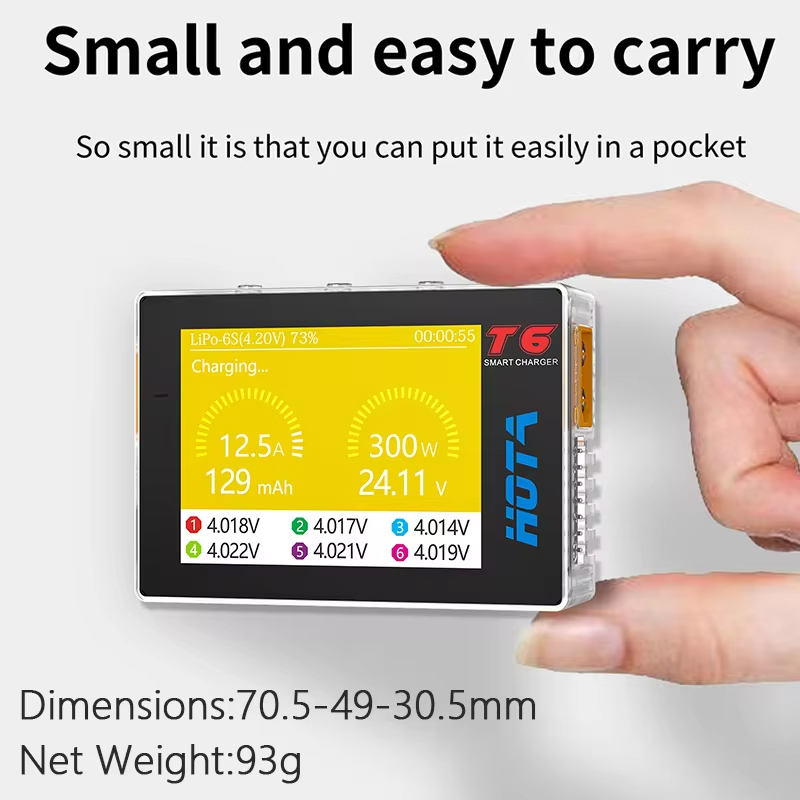 HOTA T6 300W akıllı şarj 15A 1 - Lipo Battery 6S incelemesi ve fiyatı
