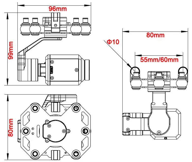 Tarot TL3T20 3 Eksenli Gimbal  - Drone With Camera incelemesi ve fiyatı