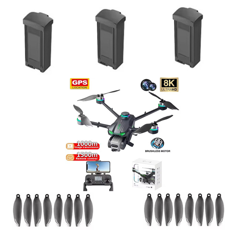 GT6 GPS Fırçasız Drone Pil 7.4 - Drone Propeller incelemesi ve fiyatı